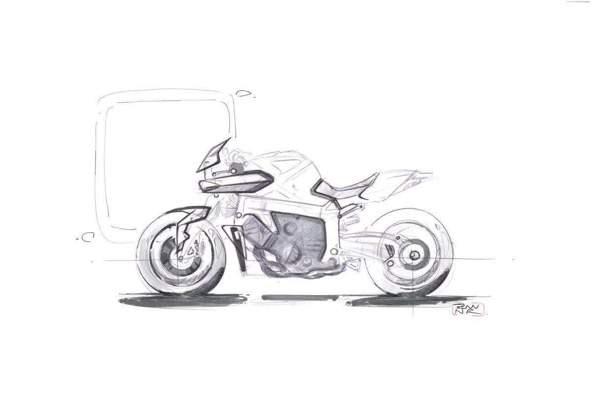 Sketch BMW K1200S — Garage221